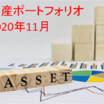 【資産運用】2020年11月末の資産ポートフォリオ